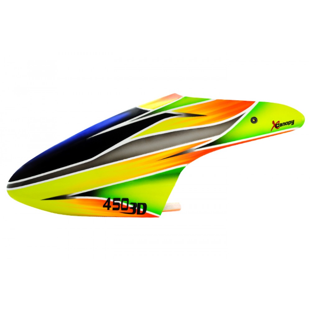 XCanopy Airbrush Fiberglass FreeStyle Canopy - BLADE 450X/3D